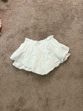 Aerie white ruffle skort